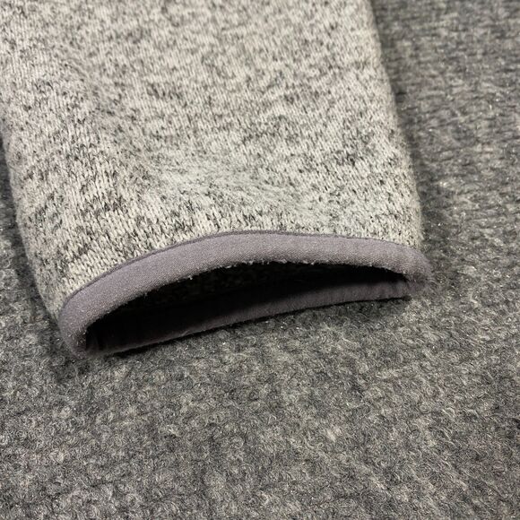 L.L. Bean Snap Sweater Fleece Pullover Womens Large Heather Gray Outdoor Hiking - Picture 9 of 16